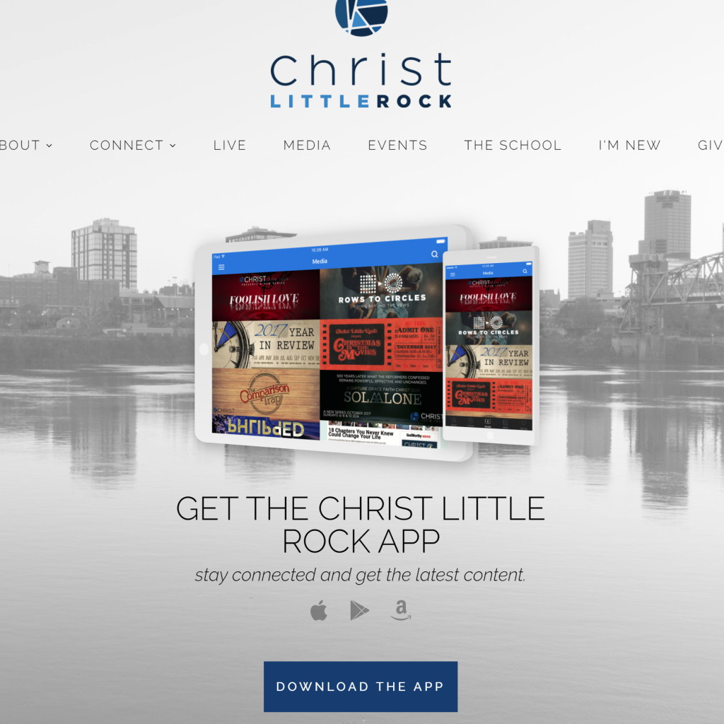 christ little rock dot com website screen shot